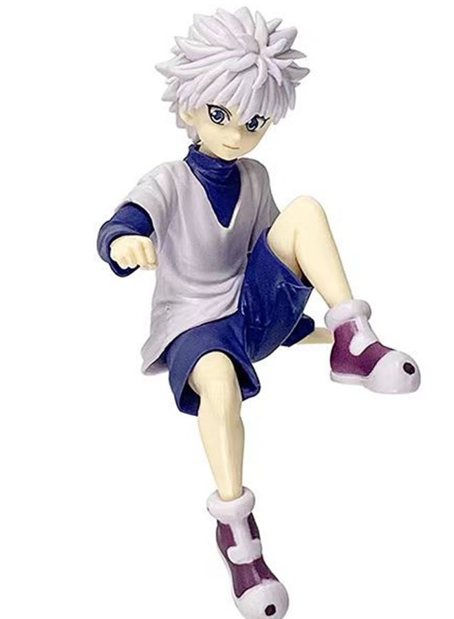 Halamodo Hunter x Hunter: 11.5 cm High - Quality Killua Figurine Ideal for Desk, Vehicle and Chassis Adornment - Image 1